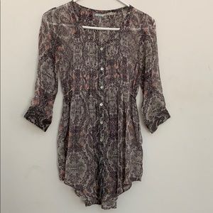 Kimchi Blue floral tunic